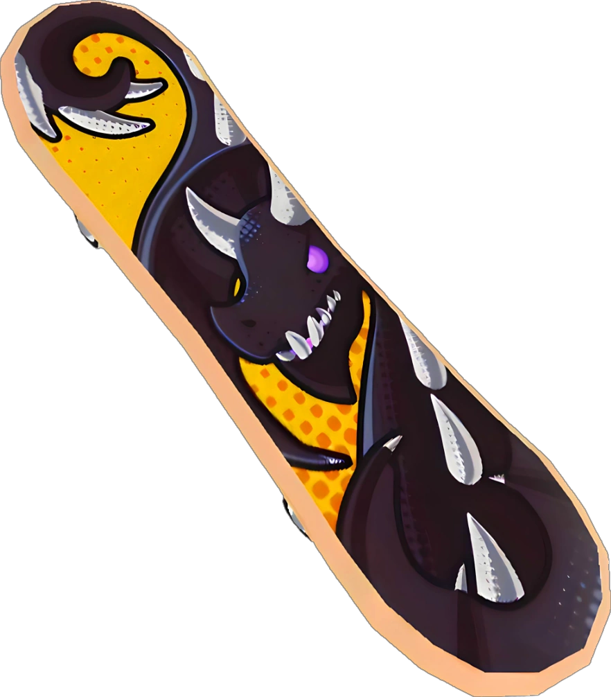 Shadow Dragon Skateboard
