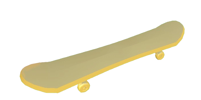 Gold Skateboard