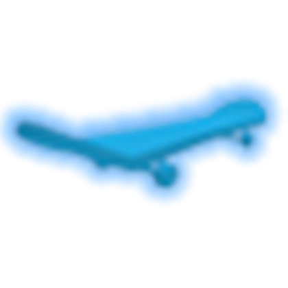 Neon Blue Skateboard