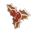 Gingerbread Holly Flying Disc