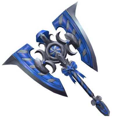 Blue Swirly Axe
