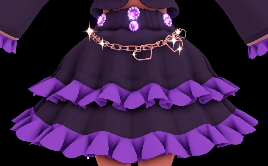 Charmed Heart Dark Fairy Skirt