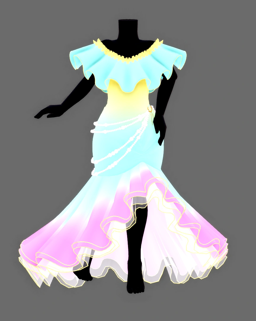 Mermia's Tidal Gown