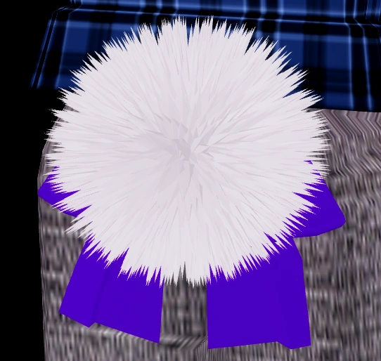 Fluffy Bunny Tail with Bow