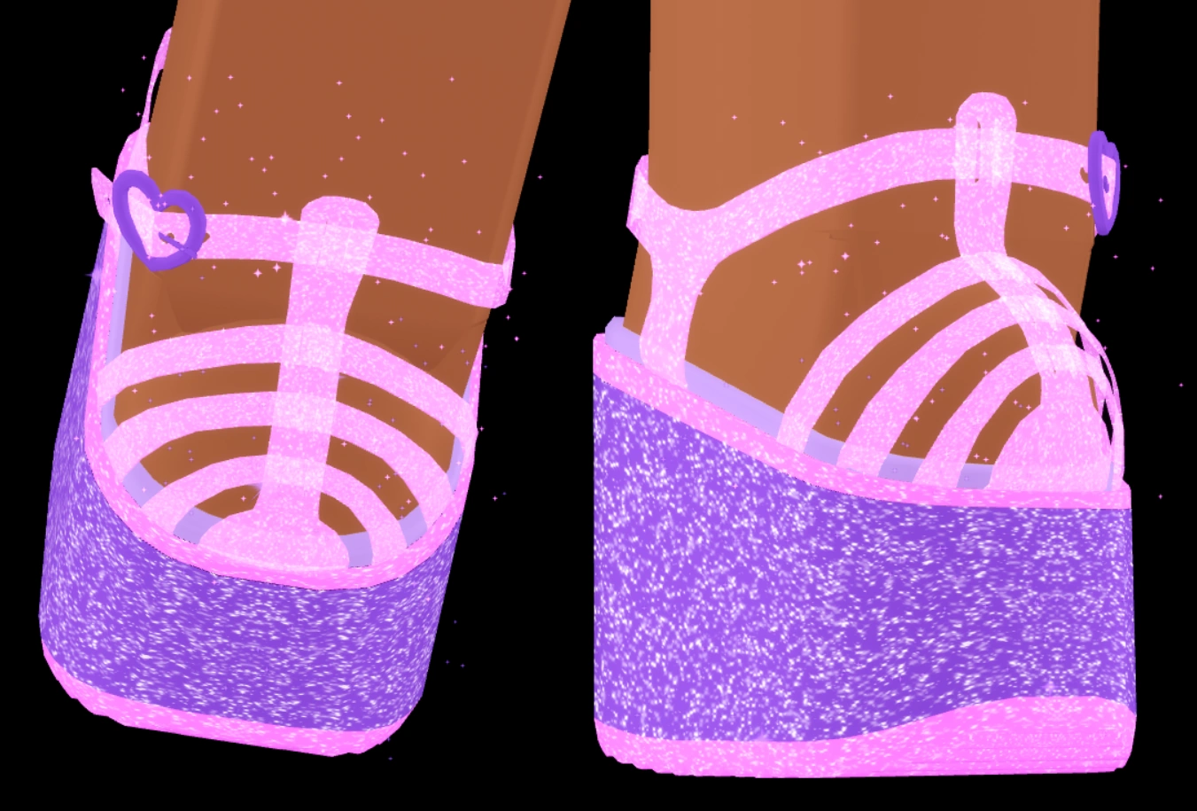 Glittering Jelly Platforms