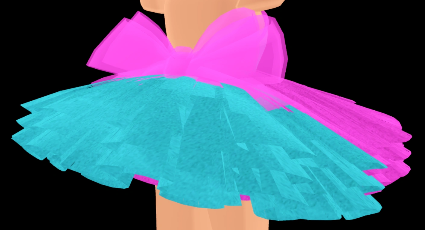 Ruffle Velvet Bow Mini-Skirt