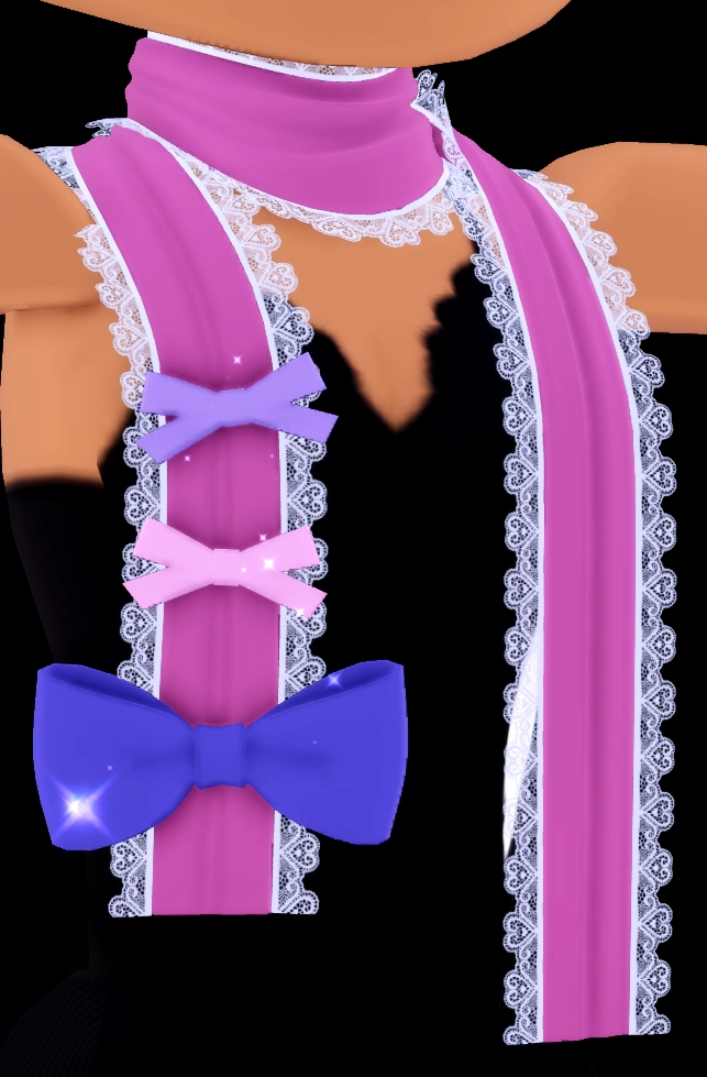 Lolita Lovely Bow Lacey Scarf