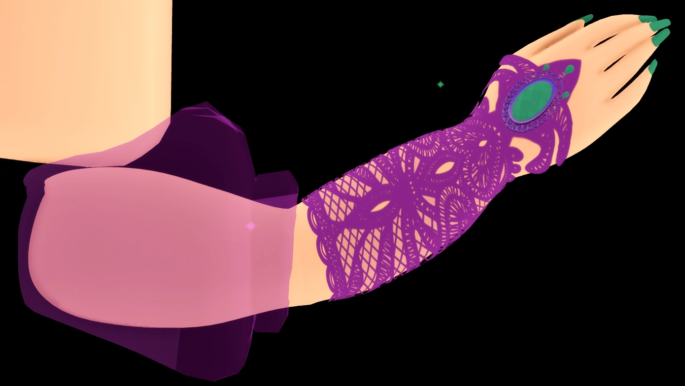 Royale Rebel Sheer Laced Gloves & Sleeves