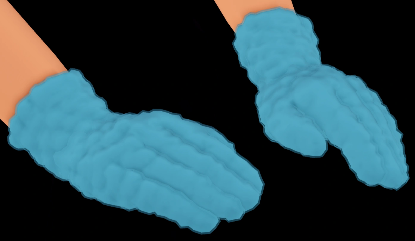 Lullaby Nikolai and Lauralai Fuzzy Gloves