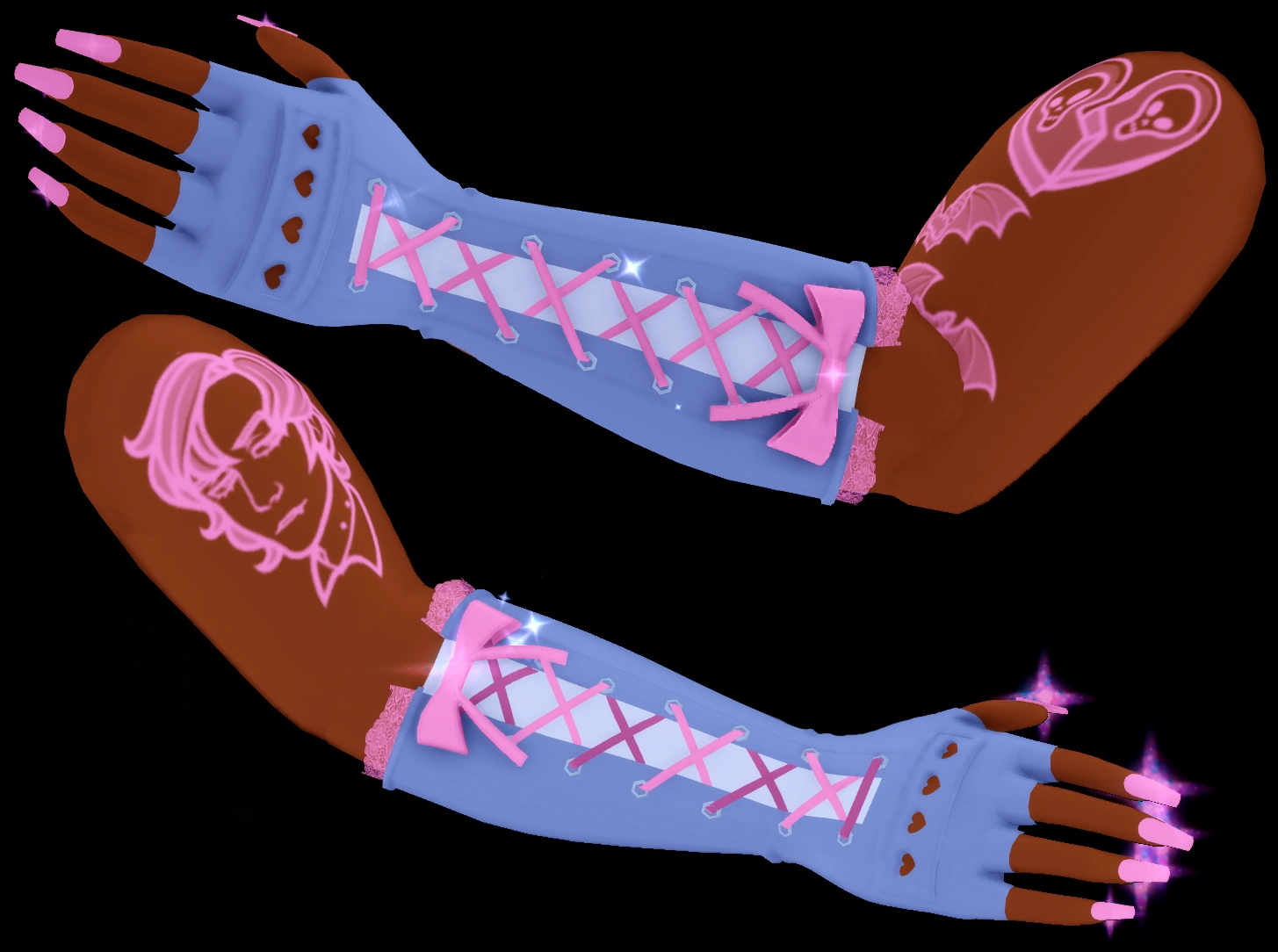 Opposites Attract Steampunk Gloves (Sleeves)